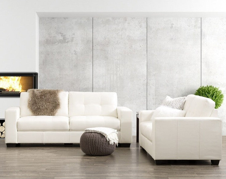 MILLO White 83" Wide Sofa