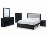 MISTIQ Black Bedroom Set with LED Lights
