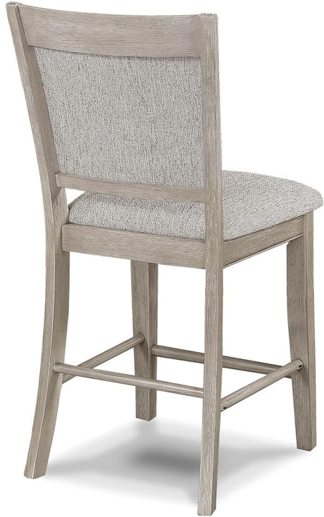 MITCHELL Greige 6 Piece Counter Height Set with Lazy-Susan