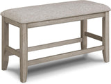 MITCHELL Greige 6 Piece Counter Height Set with Lazy-Susan