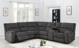 MOREKE 146" Wide Reclining Sectional with 3 Recliners