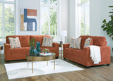 MORIZA Spice Orange Sofa & Loveseat