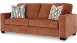 MORIZA Spice Orange Sofa & Loveseat