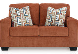 MORIZA Spice Orange Sofa & Loveseat