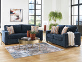 MORIZA Ink Blue Sofa & Loveseat