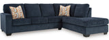 MORIZA Ink Blue 111" Wide Sectional