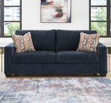 MORIZA Ink Blue 85" Wide Sofa