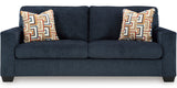 MORIZA Ink Blue 85" Wide Sofa