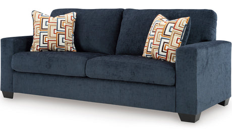 MORIZA Ink Blue 85" Wide Queen Sofa Sleeper