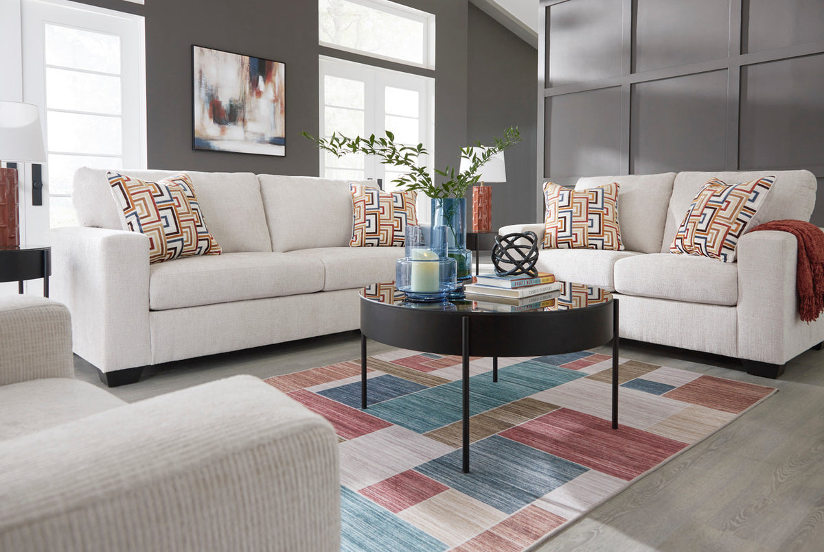 MORIZA Beige 85" Wide Sofa