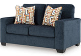 MORIZA Ink Blue 62" Wide Loveseat