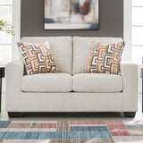 MORIZA Beige 62" Wide Loveseat