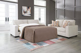 MORIZA Beige 85" Wide Queen Sofa Sleeper