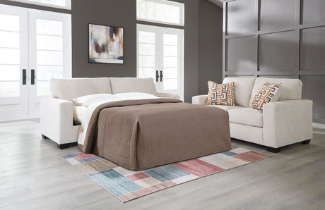 MORIZA Beige 85" Wide Queen Sofa Sleeper