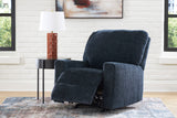 MORIZA Ink Blue 34" Wide Rocker Recliner