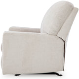 MORIZA Beige 34" Wide Rocker Recliner
