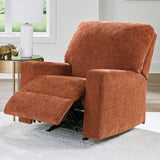 MORIZA Spice Orange 34" Wide Rocker Recliner
