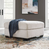 MORIZA Beige 38" x 38" Oversized Ottoman