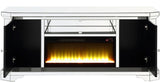 MURAL Mirrored 67" Wide TV Stand with LED Lights