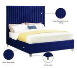 MURITZ Blue Velvet Bed