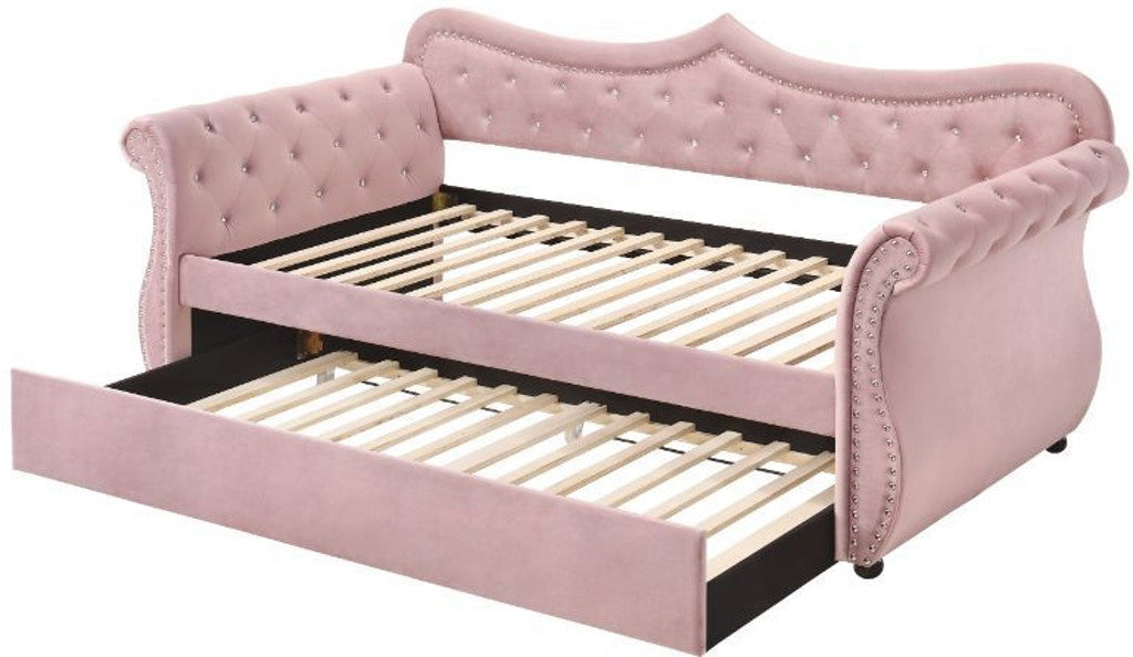MADISON Pink Daybed with Trundle