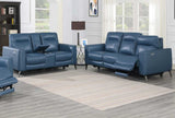 MARCELO Top-Grain Leather Power Reclining Sofa & Loveseat