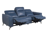 MARCELO Top-Grain Leather Power Reclining Sofa & Loveseat
