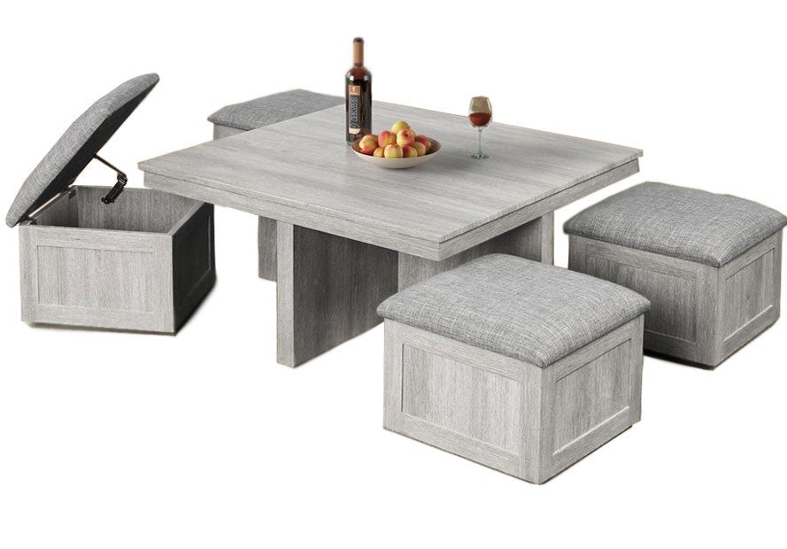 MARIANO Coffee Table with Stools