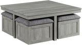 MARIANO Coffee Table with Stools