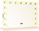 Marilyn 46" Wide Vanity Mirror with LED Lights, USB Ports, Speakers