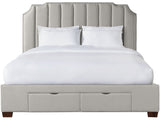 MARINKA Gray Storage Bed