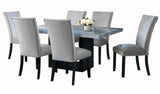 MARIYA Marble Gray 7-PC Dining Set