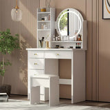 MATIZ White 32" Wide Vanity with Chair (RTA)