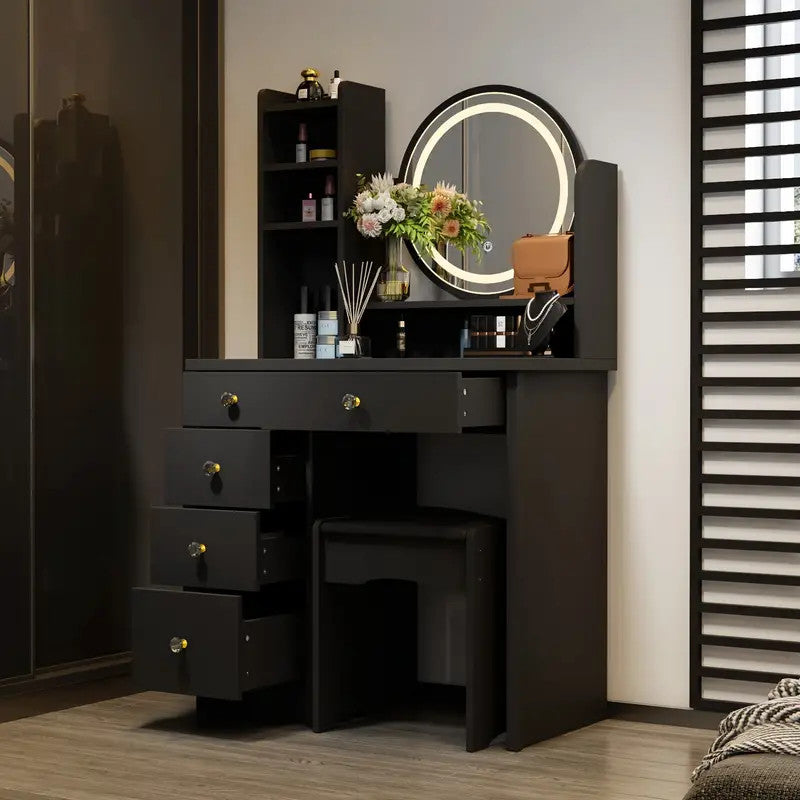 MATIZ Black 32" Wide Vanity with Chair (RTA)