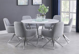 MELENA 54" Dining Table with Lazy Susan