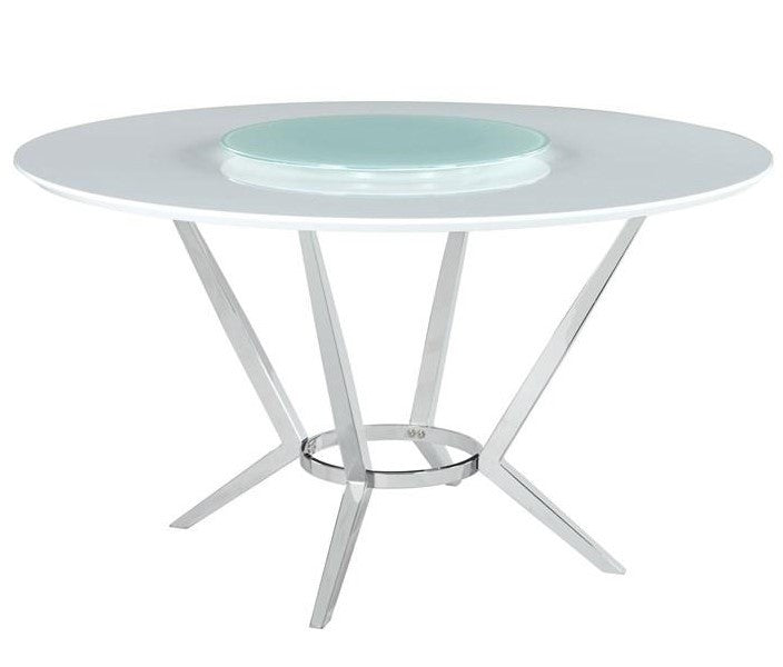 MELENA 5 Piece Dining Set with Lazy Susan