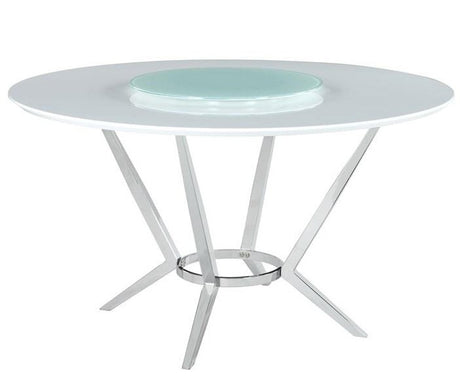 MELENA 5 Piece Dining Set with Lazy Susan