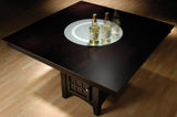 MEYER 52" Wide Counter Height Table with Lazy Susan