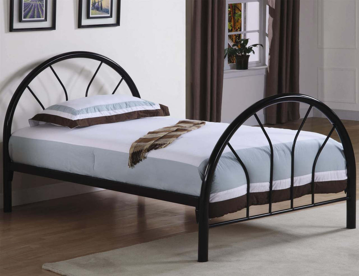 MERRICK Black Twin Metal Bed