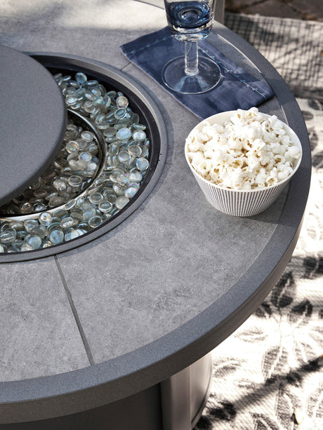 MESTINA 5 Piece Fire Pit Patio Set