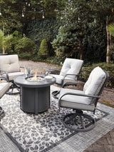 MESTINA 3 Piece Fire Pit Patio Set