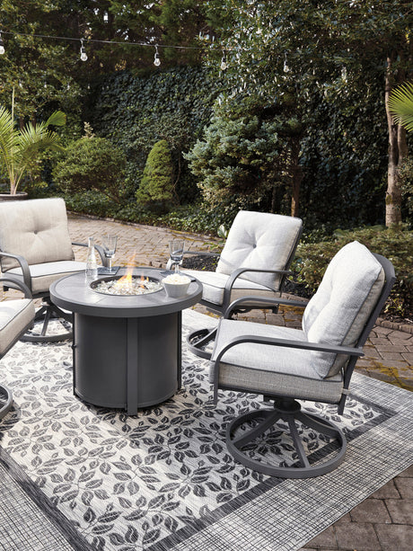 MESTINA 3 Piece Fire Pit Patio Set
