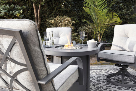 MESTINA 5 Piece Fire Pit Patio Set