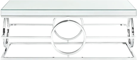MICHELLE Mirrored 3 Piece Table Set