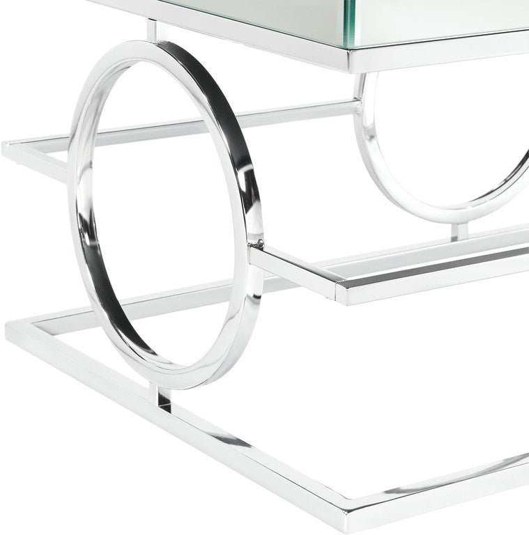 MICHELLE Mirrored 22" Wide End Table
