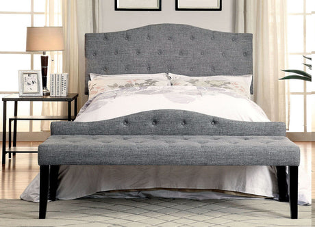 Midor Gray Headboard Bed