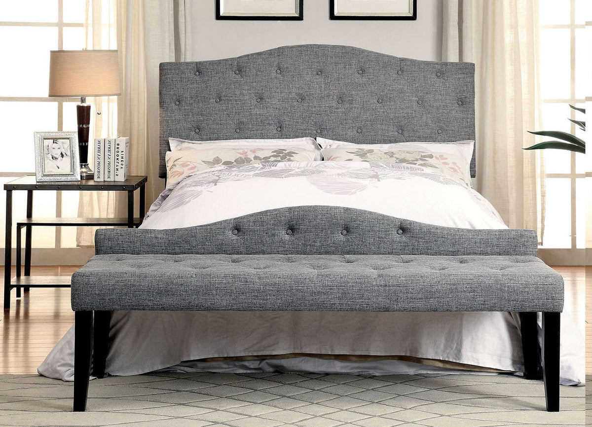 Midor Gray Fabric Headboard