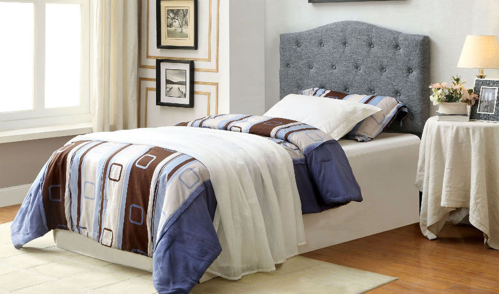 Midor Gray Fabric Headboard