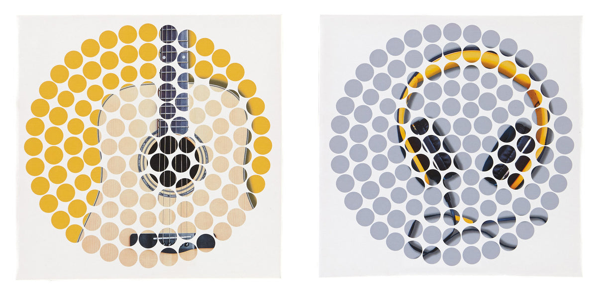 Mikel Guitar & Headphones Wall Art Set