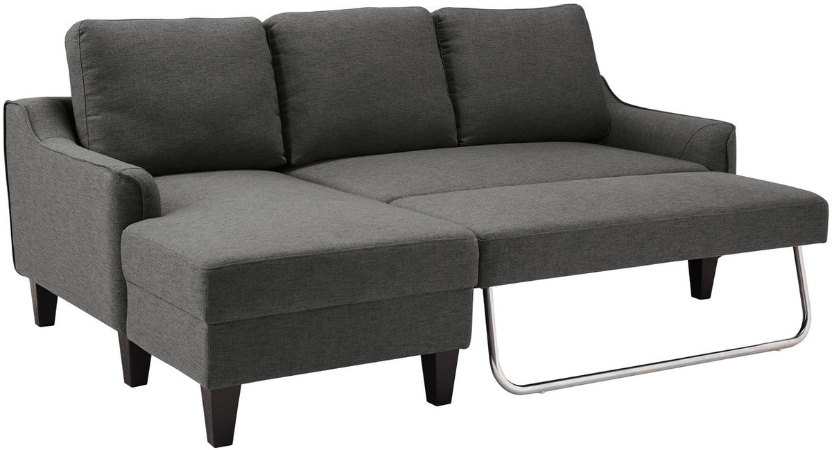 JERICO Gray 84" Wide Sectional Sleeper